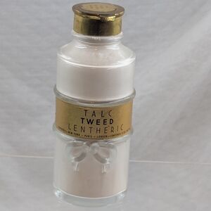 Lentheric Tweed Perfumed Talc 4.0 Oz. Net Wt 200g. Made In England